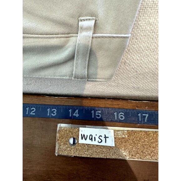 Simply Vera Vera Wang Khaki Skinny Trousers Woman's Size 8 Minimal Office Work - Picture 12 of 16